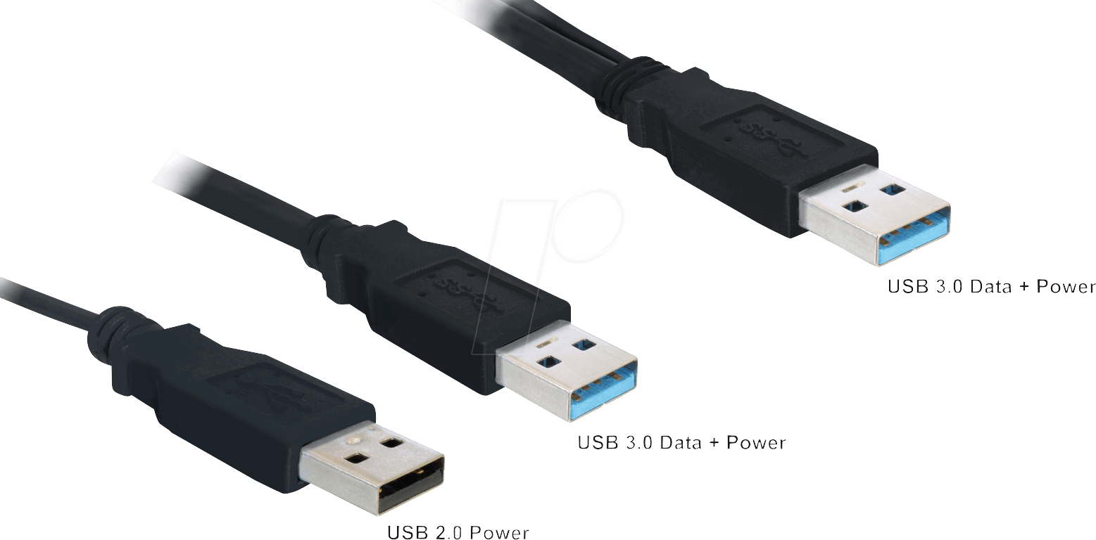 DELOCK 82908 - USB 5 Gb/s Kabel, A Stecker auf A Stecker + Strom