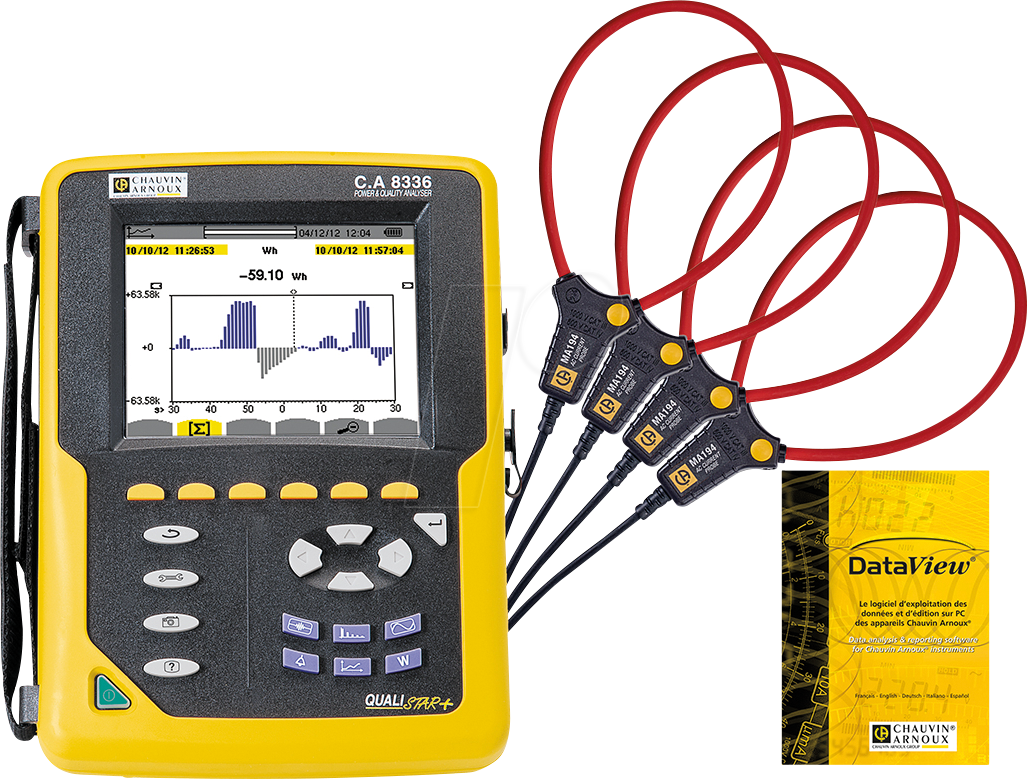 CHAU PA1160591MA - Netzanalysator C.A 8336, Set mit C.A 1510 Luftqualitätprüfer