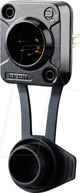 REAN RRX5M-Z - XLR-Chassisstecker, 5-pol, IP65