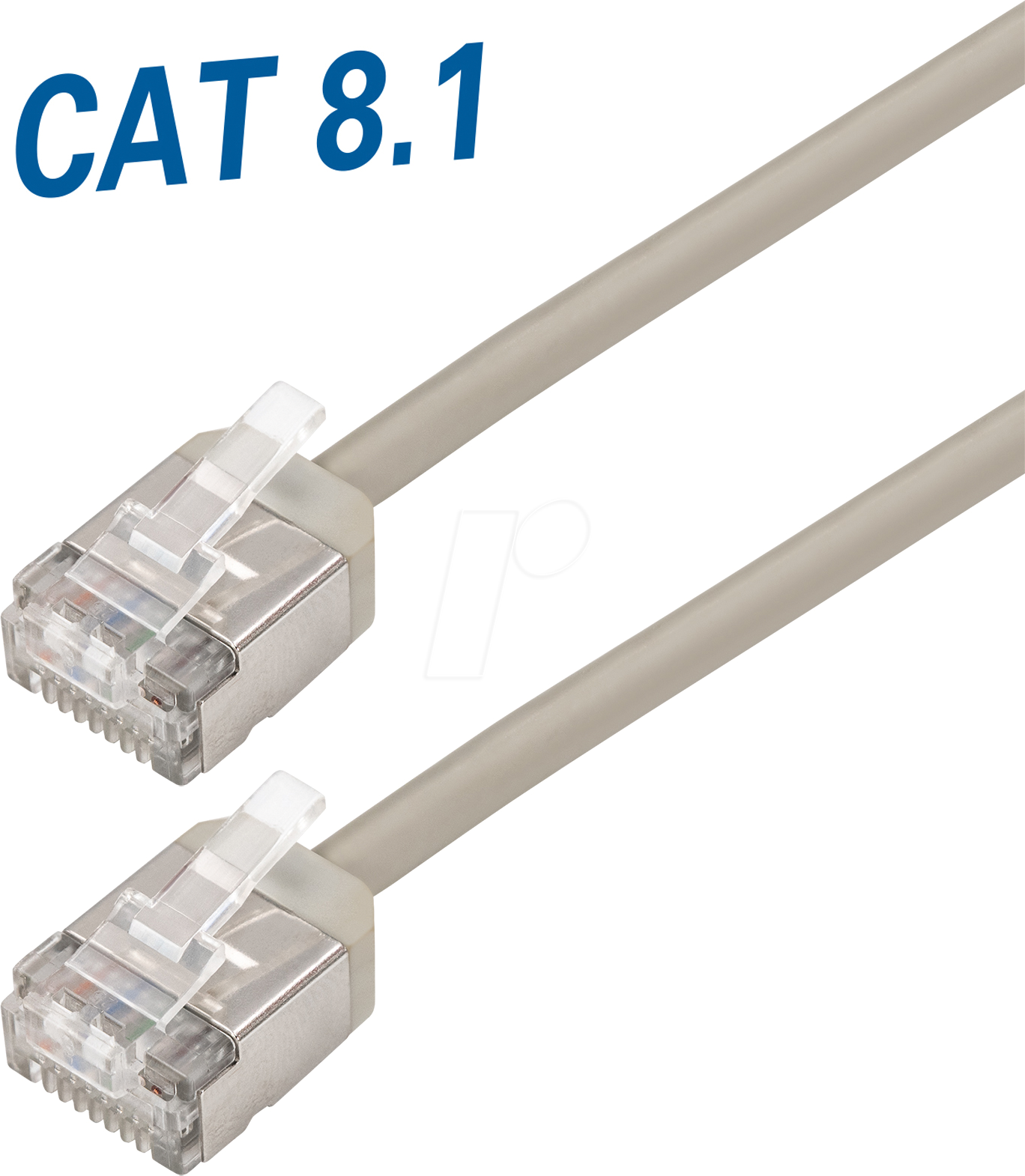 TME TI54-5 - Patchkabel, Cat.8.1, U/FTP, 5 m, grau