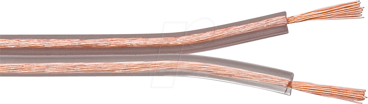 GOOBAY 67723 - Lautsprecherkabel 2x2.5 mm², 10 m transparent CCA