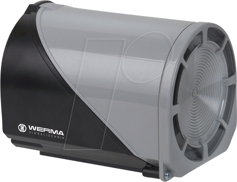 WERMA 14400067 - Mehrtonsirene BWM 32 Töne 115VAC BK/GY
