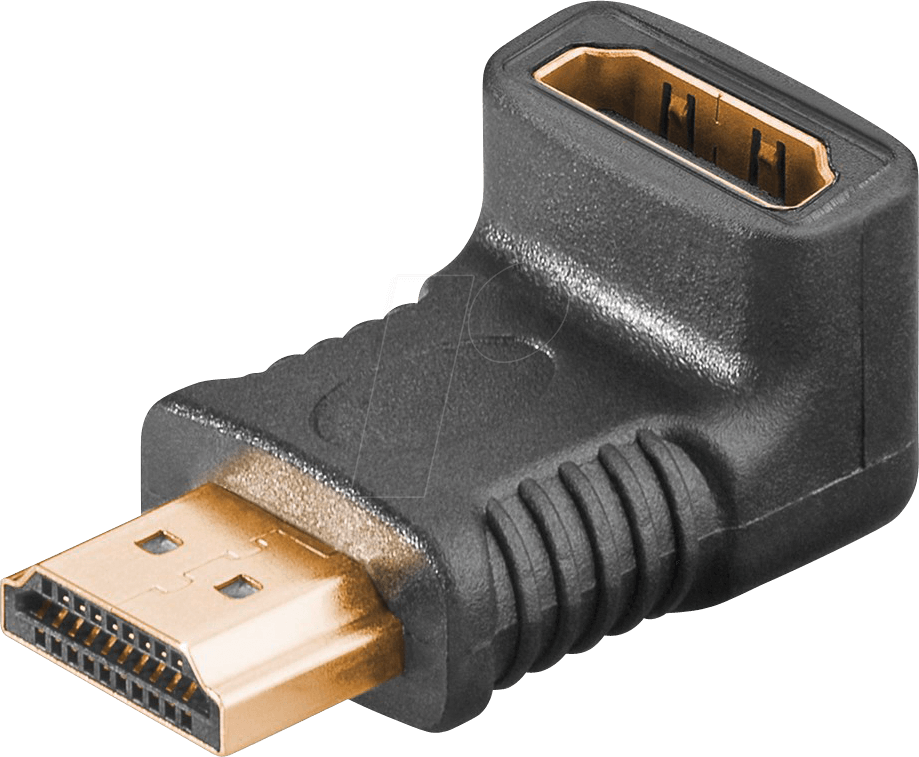 GOOBAY 51727 - Adapter, HDMI Stecker auf HDMI Buchse, 270°, unten