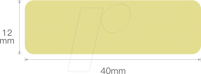 NIIM A2A68301301 - Etiketten, für Niimbot, 12 mm x 40 mm, geld, 160 Stück