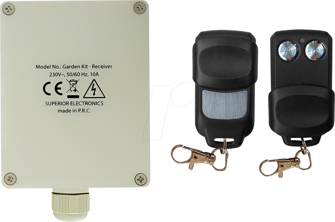 SUPER GARDEN - Superior Garten Kit - Funkempfänger und 2 Funksteuerungen - 220