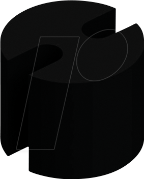 FIS MAH 303 - Abstandshalter für 3 mm LEDs, Ø 3,8 x 3,0 mm, PVC, schwarz