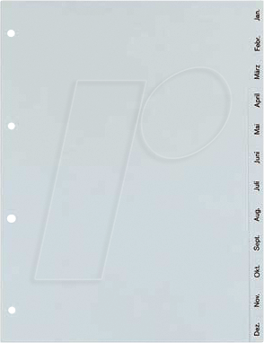 KREG A4 D-J - Kunststoffregister, A4 (Dezember - Januar)