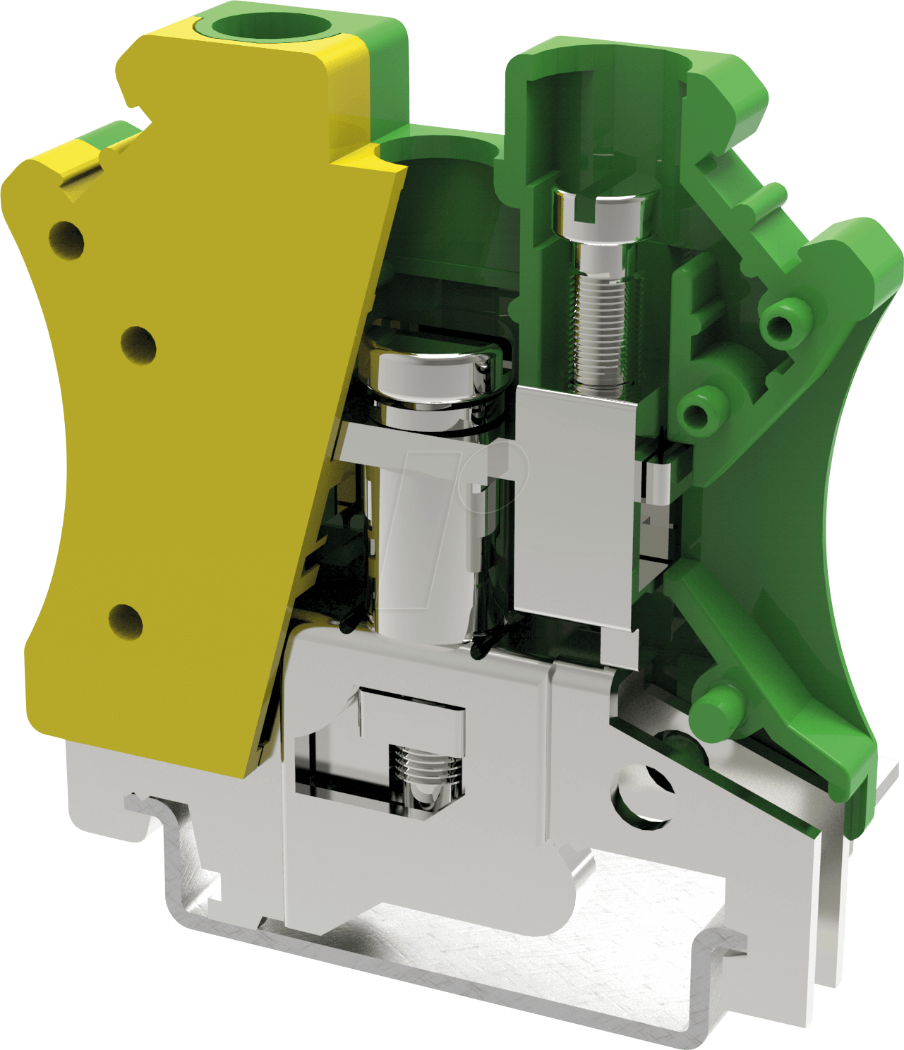 PC4 GG - Reihenklemme PC4, 4 mm², grün-gelb