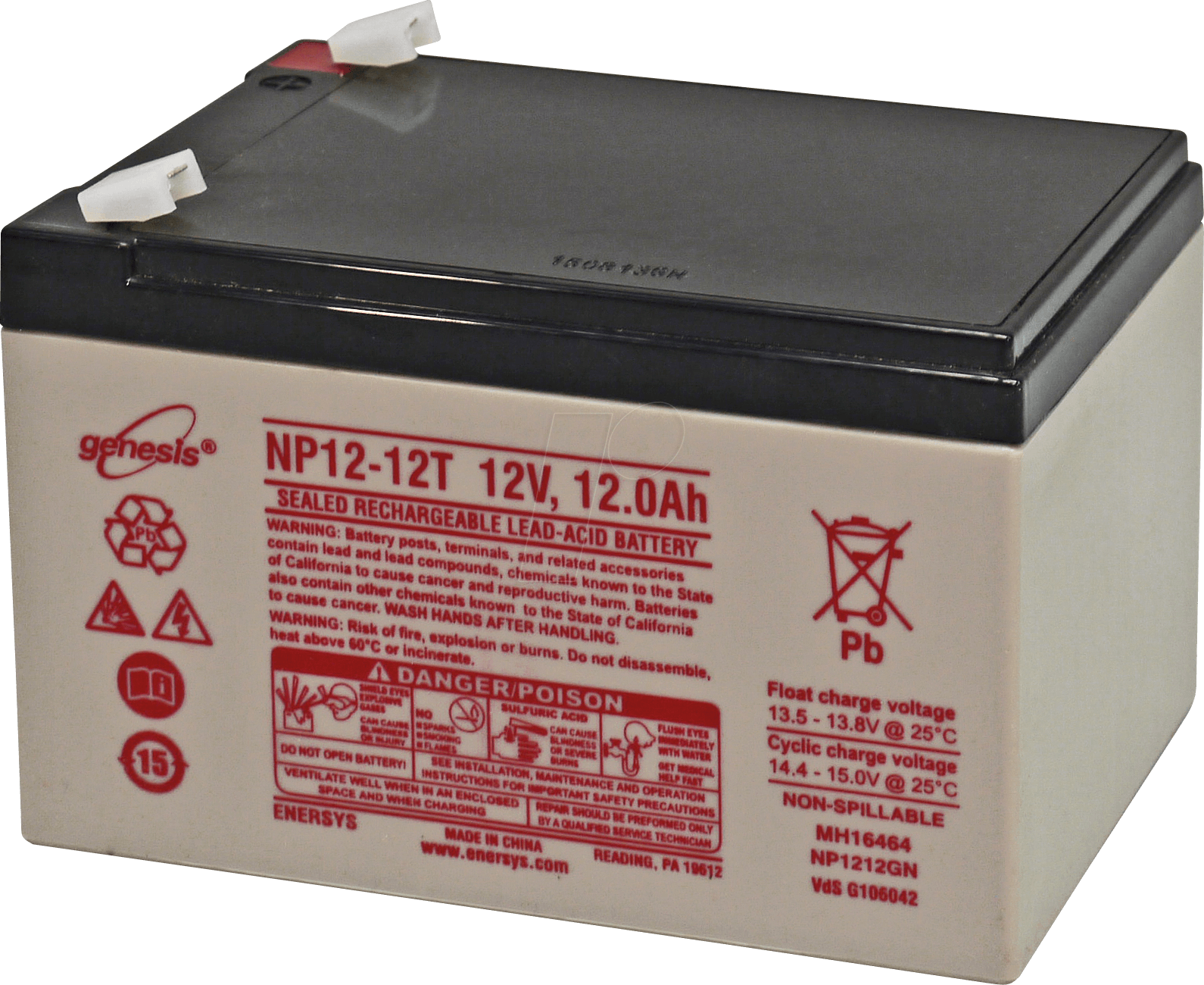 HK NP12-12-6,3 - Blei-Vlies-Akku, 12 V, 12 Ah, Standby USV