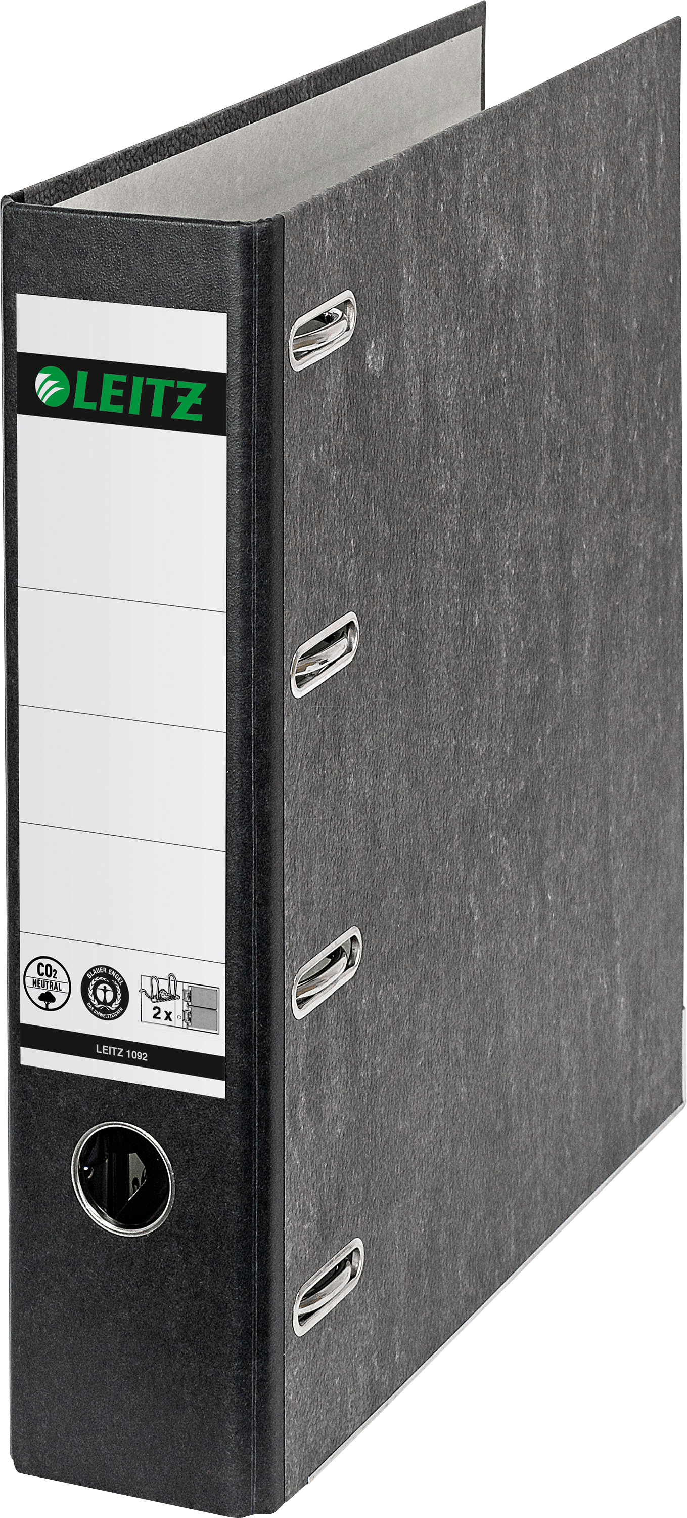 LEITZ 10920000 - Doppelordner A4, 2x A5 quer, schwarz