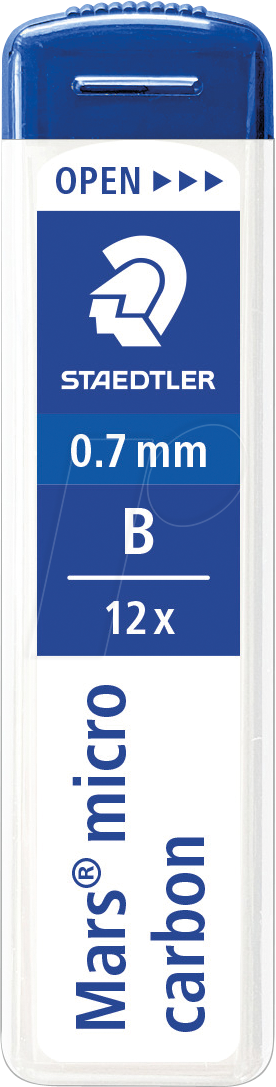 STAEDTLER 2507B - Feinminen, 0,7mm, B, 12 Stück