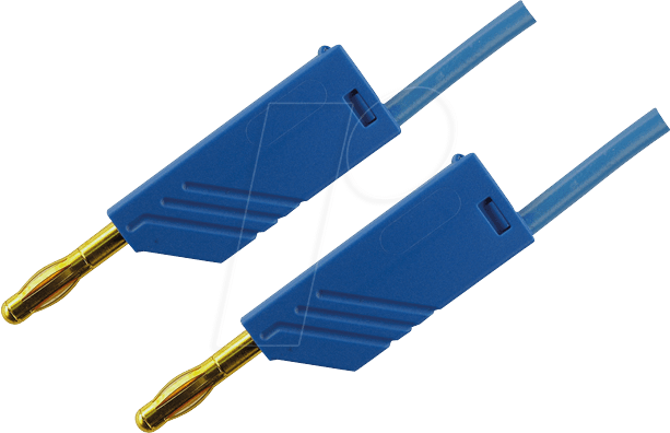 MLN 25 25 AU BL - Messleitung, 2,5 mm², 0,25 m, blau, vergoldet