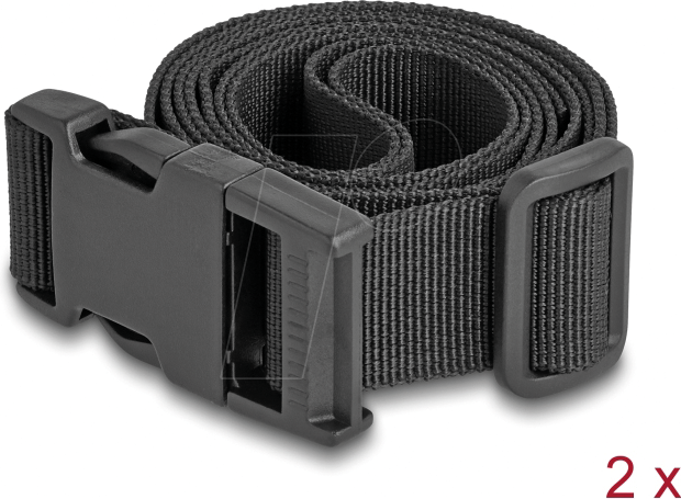 DELOCK 19109 - Gepäckgurt, 1,5 m, 2er Pack