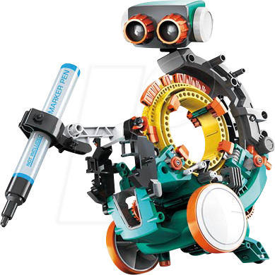 VEL KSR19 - Roboterbausatz 5-in1, Einstellbarer Roboter