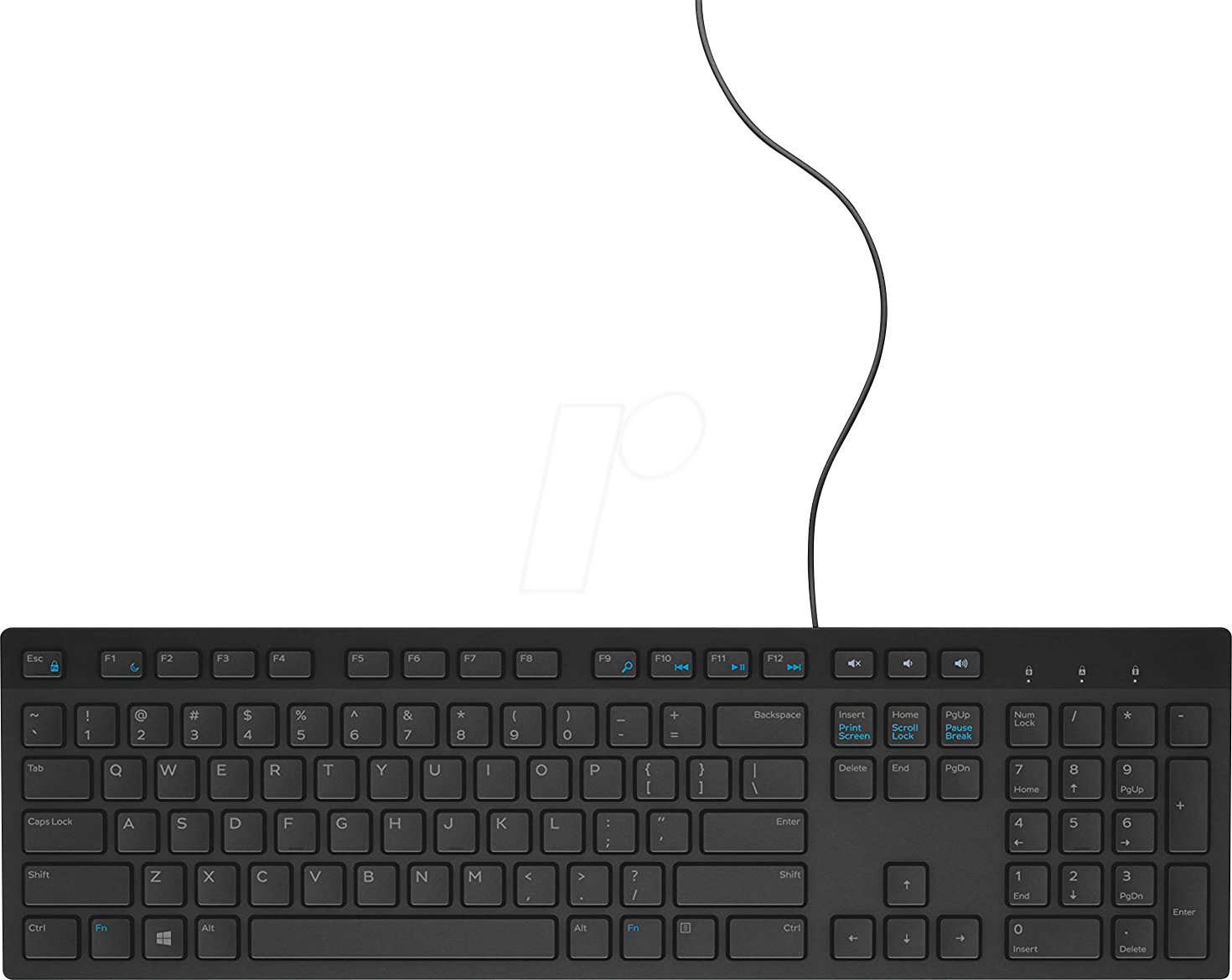 DELL KB216US SW - Tastatur, USB, schwarz, Layout: US, QWERTY