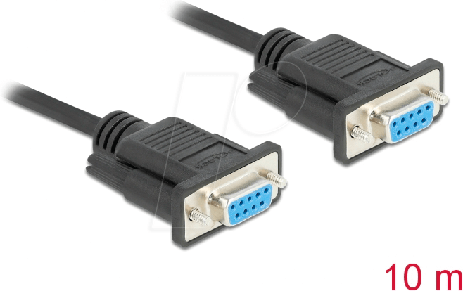 DELOCK 86604 - Kabel Seriell, RS-232, Buchse/Buchse, 10 m