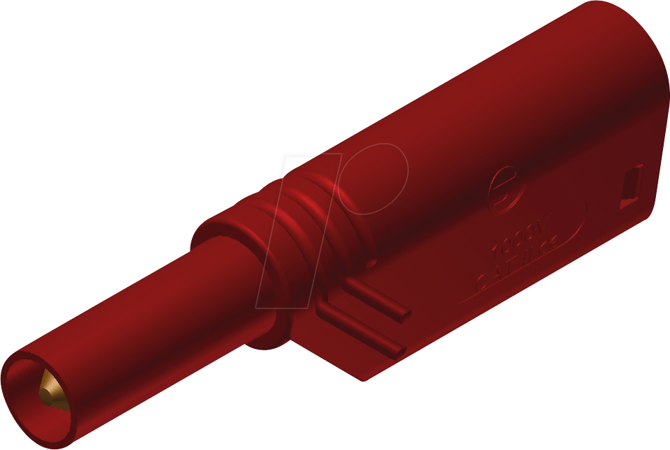 LAS S WS RT - Sicherheits-Turmstecker, 1000 V CAT II, rot