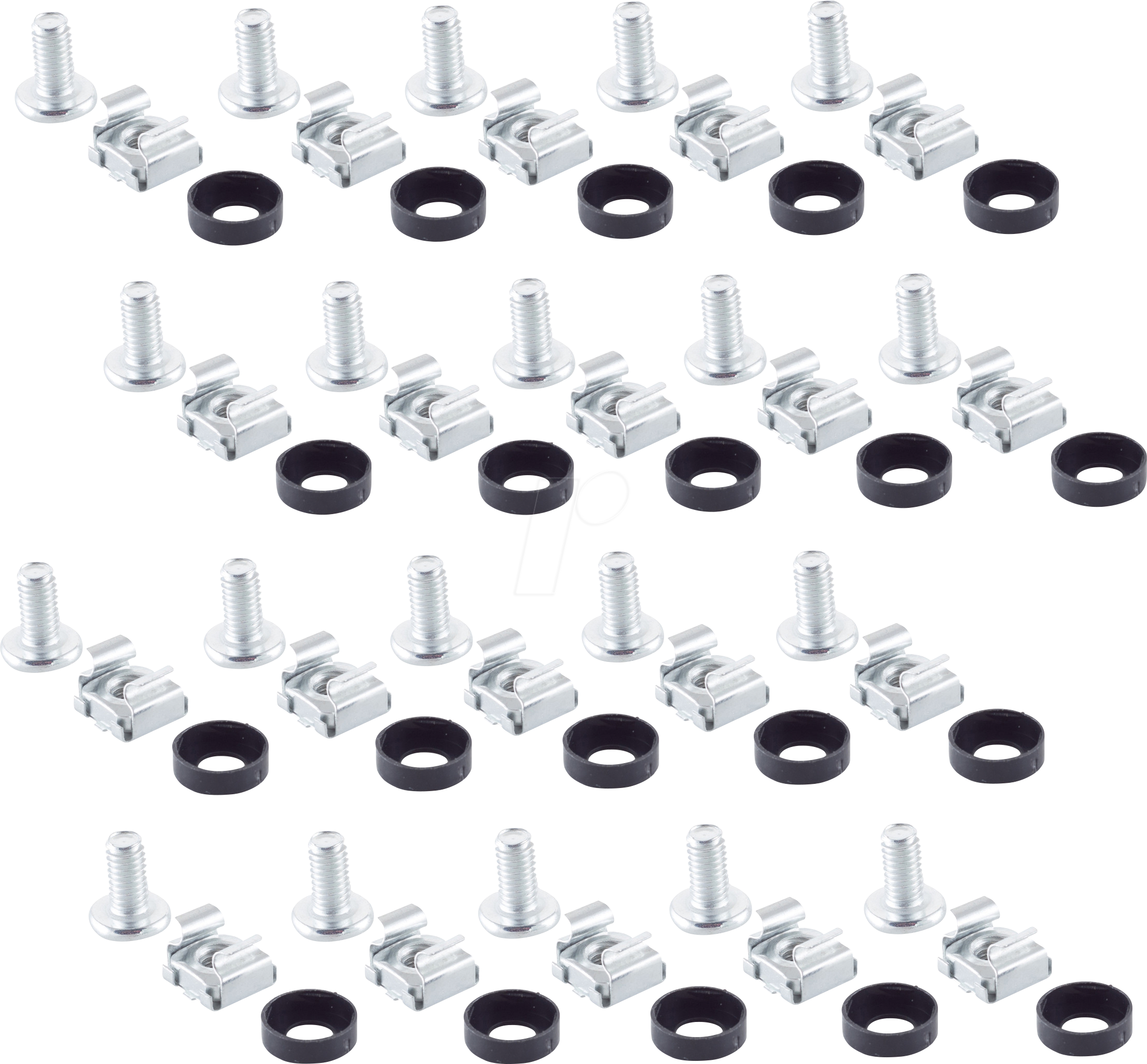 SHVP BS08-01028 - M6 Käfigschrauben Set, 20 Stk