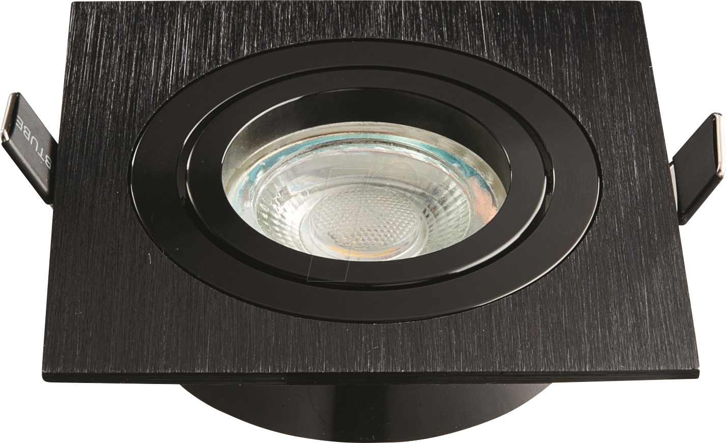 HEIT VO-500596 - Einbaustrahler, eckig, schwarz, für GU10