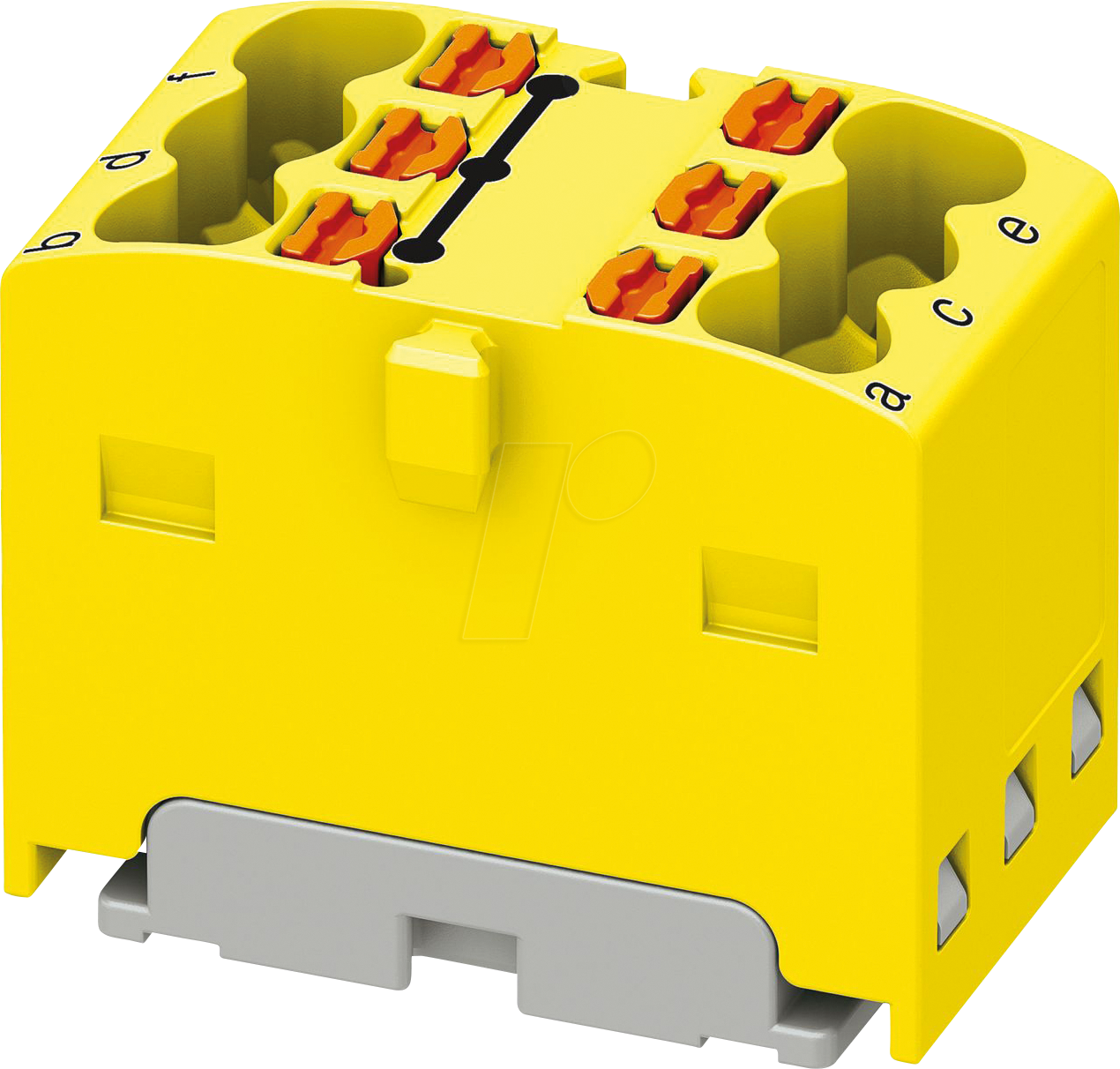 PHOE 3002768 - Verteilerblock PTFIX, 6X1,5, gelb
