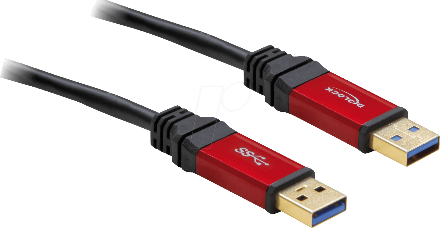 DELOCK 82746 - USB 5 Gb/s Kabel, A Stecker auf A Stecker, 3 m