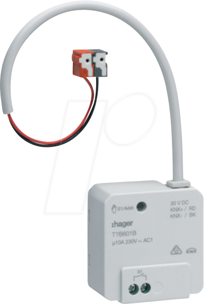 Thumbnail - HAGER TYB601B - Schaltaktor 1fach,10A / 230V~, UP, KNX