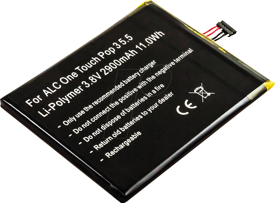 AKKU 10405 - Smartphone-Akku für Alcatel-Geräte, Li-Po, 2900 mAh