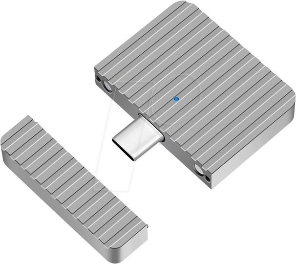 LOGILINK UA0423 - Externes M.2 2230 NVMe SSD Gehäuse, USB 3.1, silber