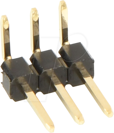 W+P 946-143 - Stiftleiste RM 2,54mm, gewinkelt, 1-reihig, 3-polig