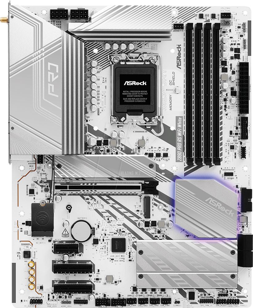 Thumbnail - ASR 90MXBQC0 - ASRock Z890 Pro RS WiFi White (1851)
