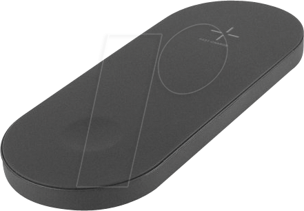 FONTASTIC 253164 - Qi-Ladegerät, Smartphone + Apple Watch, schwarz