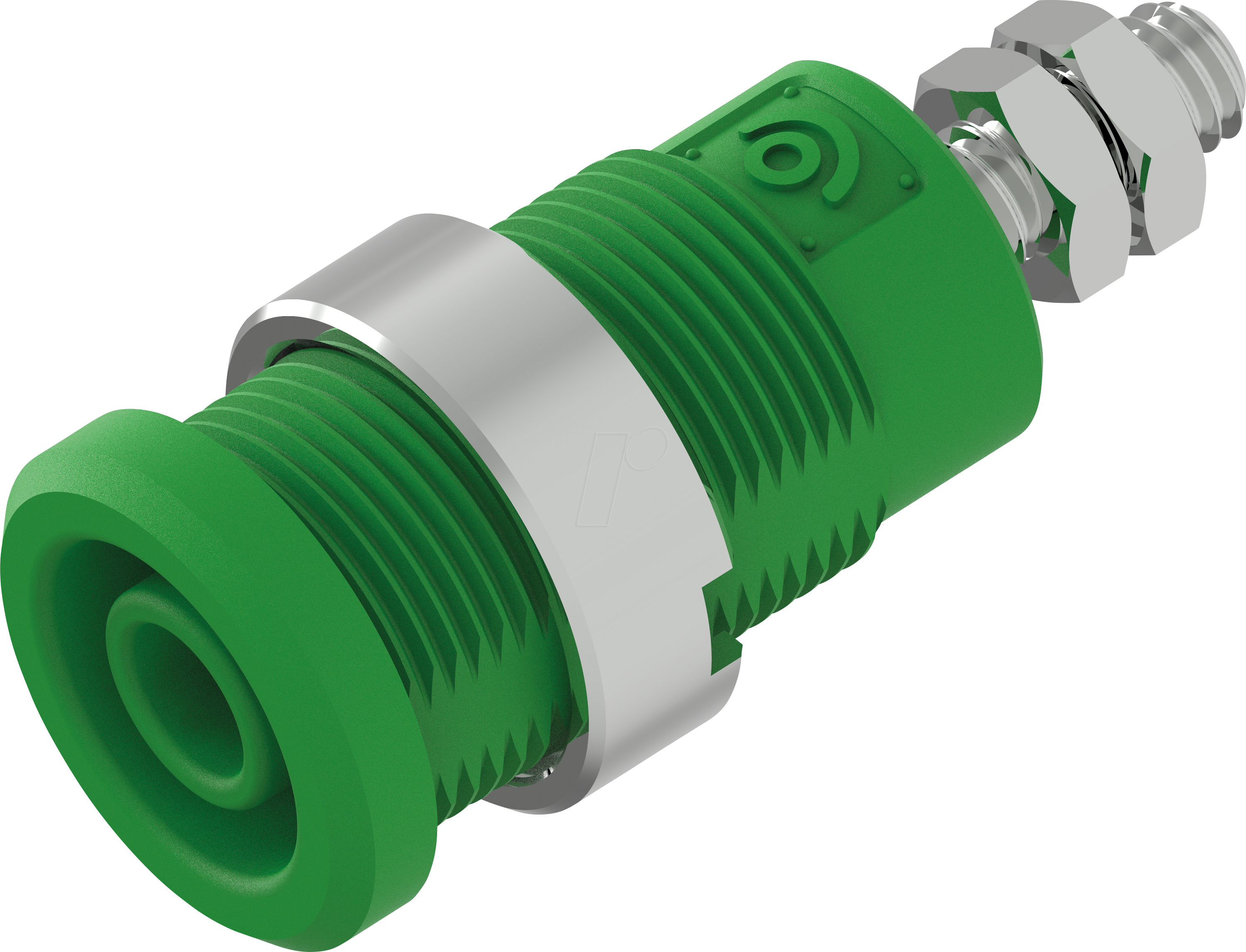 PJP 3265-C-GN - Sicherheits-Bananenbuchse, 4 mm, M4, grün