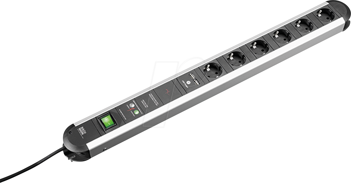 BACH 331.055 - Steckdosenleiste PRIMO, Typ EF - CEE 7/7, 6-fach