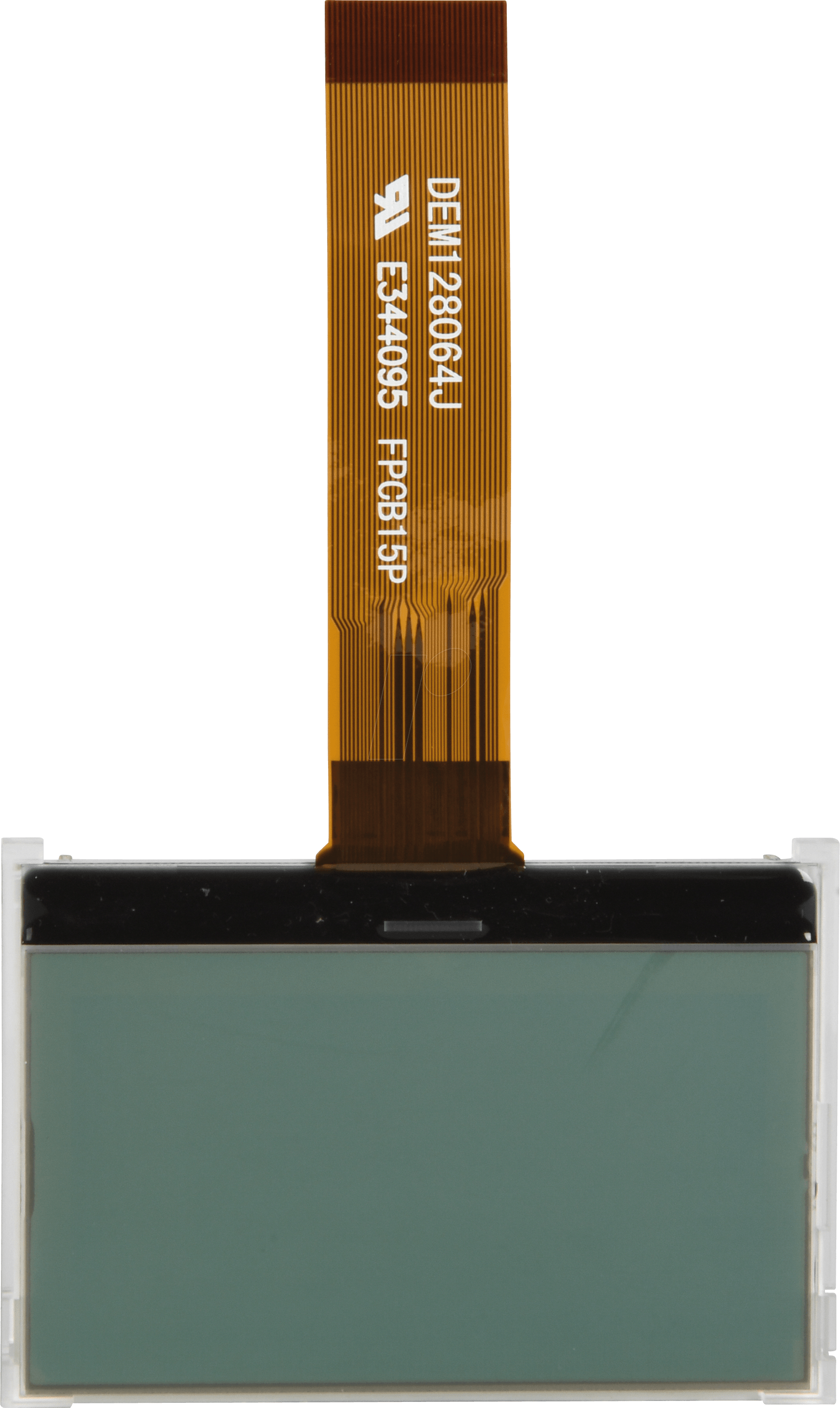 LCD-128X64BK AC - LCD-Grafikdisplay, 128x64 Pixel, sw/ws, m.Bel.