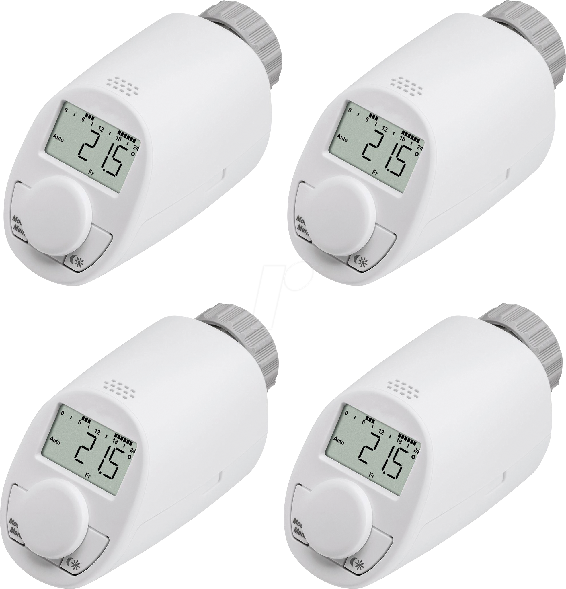 EHT CLASSIC N4 - Heizkörperthermostat Modell N, elektronisch, 4er Pack