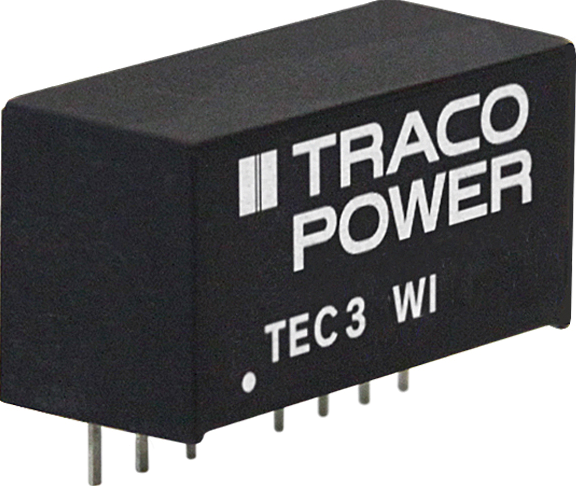 TEC 3-4823WI - DC/DC-Wandler TEC 3WI, 3 W, 18-75/±15,0 VDC, SIL-8