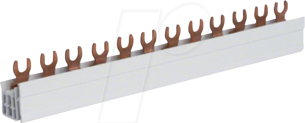 HAGER KDN363A - Phasenschiene 3 polig mit Gabelanschluss 10mm² 63A 12 Module