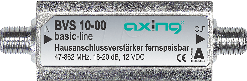 BVS 10-00 - Miniatur-Inline-Verstärker 18 - 20 dB
