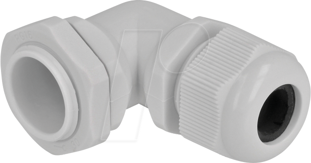 DELOCK 60334 - Kabelverschraubung 90° gewinkelt PG16, gr