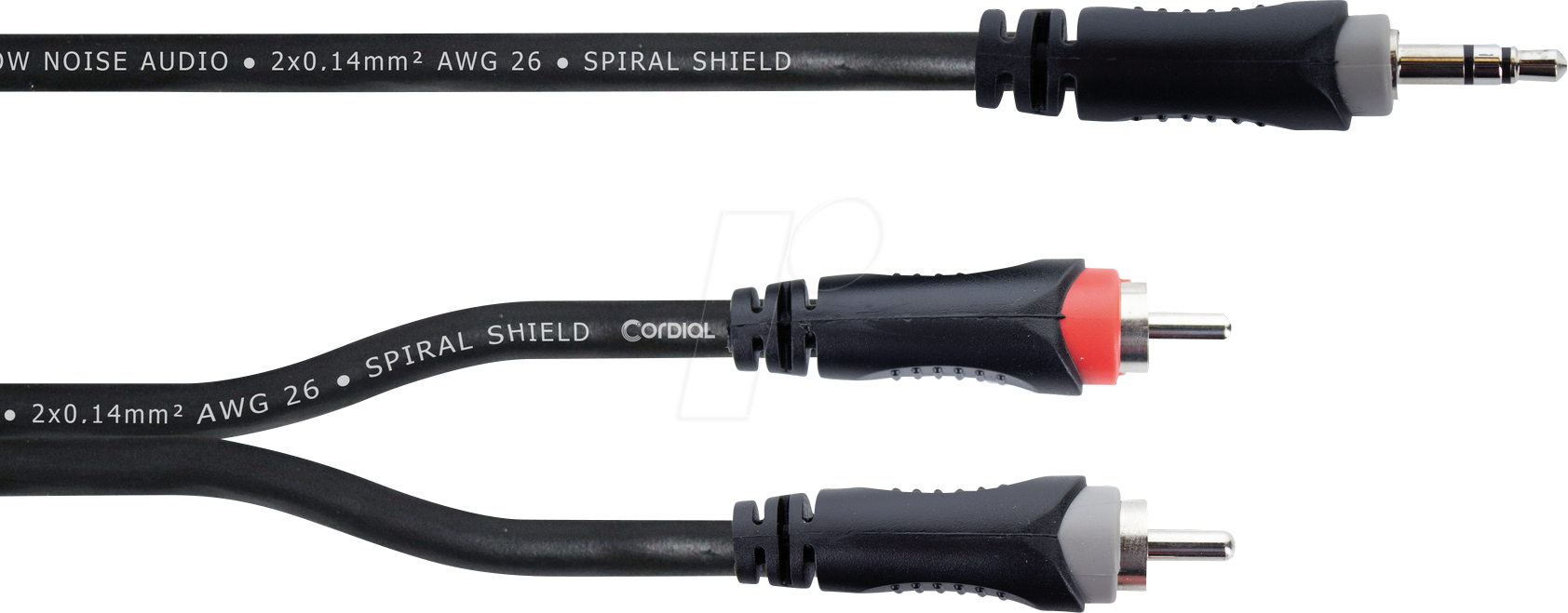 EY 1,5 WCC - Y-Adapter Kabel, 3,5 mm Stereo Klinke > 2x Cinch Stecker, 1,5 m