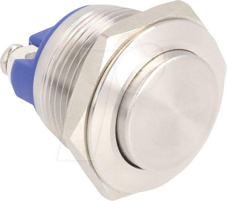 DELOCK 22042 - Drucktaster zum Einbau 19 mm 2 x Schraubklemme Taster hoch