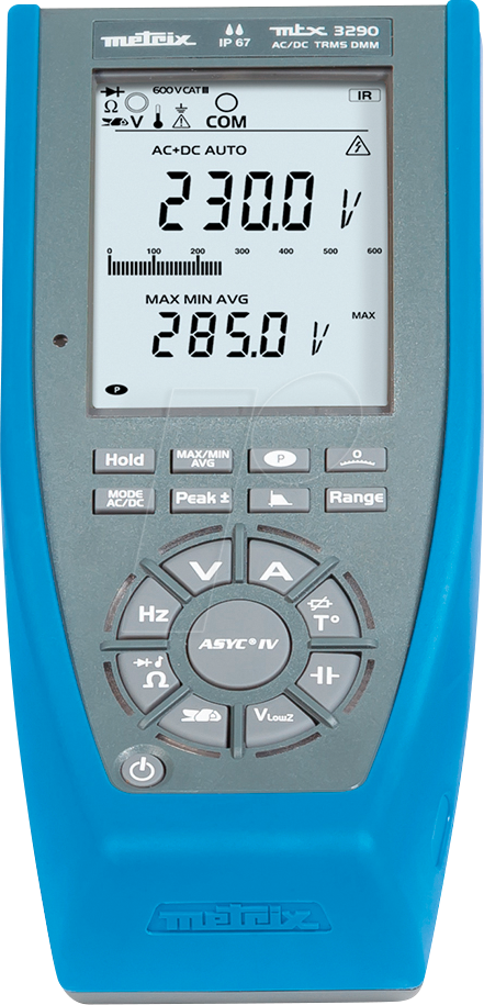 CHAU MTX3290 - Multimeter MTX 3290, digital, 6000 Counts, TRMS, AC/DC