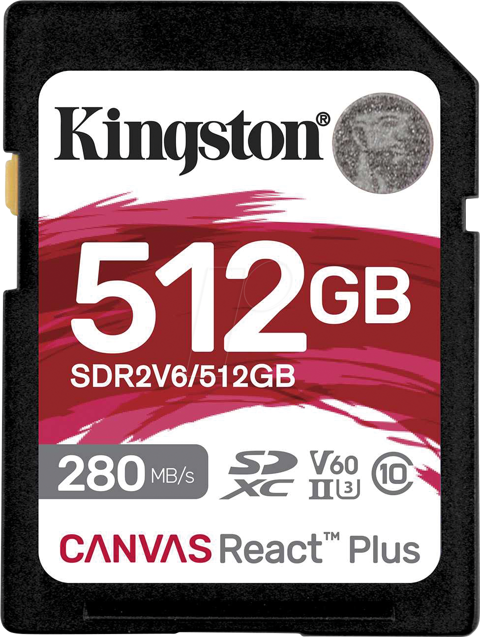 SDR2V6/512GB - SDXC-Speicherkarte, 512 GB SDXC Canvas React Plus