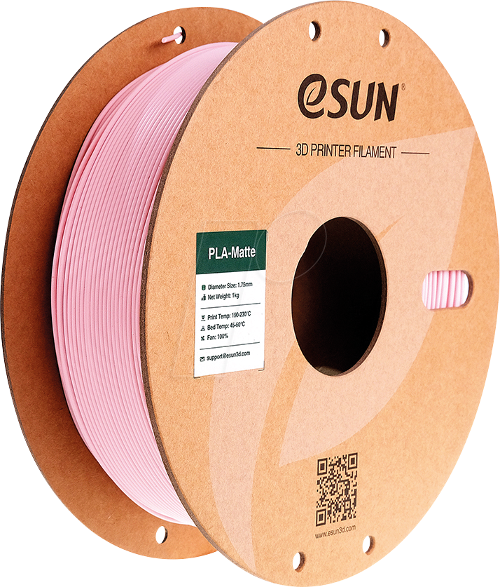 ESUN 72201842 - Filament, PLA-Matt, 1,75 mm, pfirsichrosa, 1 kg