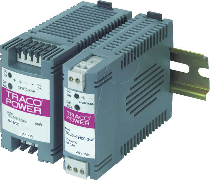 Thumbnail - TCL 024-124 DC - DC/DC-Wandler TCL-DC, 24 W, 24 V, 1000 mA, Hutschienenmontage