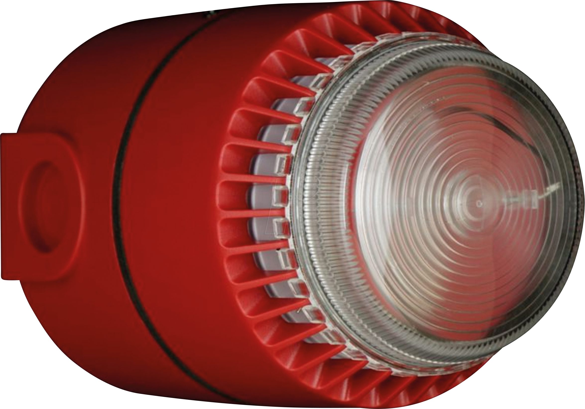 FLSVCLRD24V - Flashni, rot, klare Linse, Deep Base, 24V DC