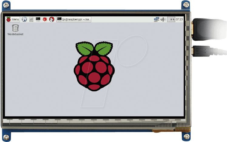 RASP LCD 7 C800 - Raspberry Pi Shield - Display LCD-Touch, 7'', 800x480 Pixel