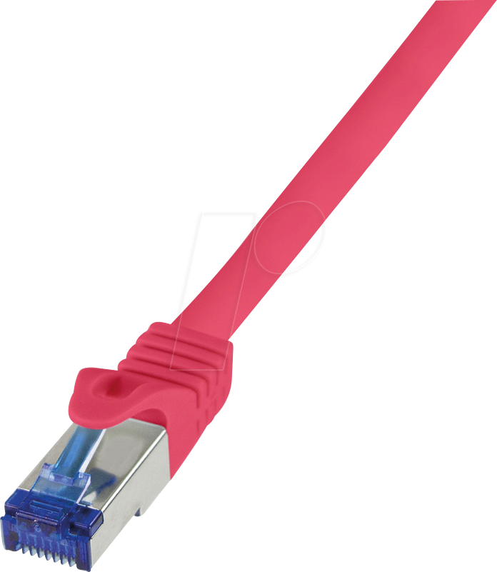 LOGILINK C6A014S - Patchkabel Ultraflex, Cat.7-Rohkabel, S/FTP, rot, 0,25 m