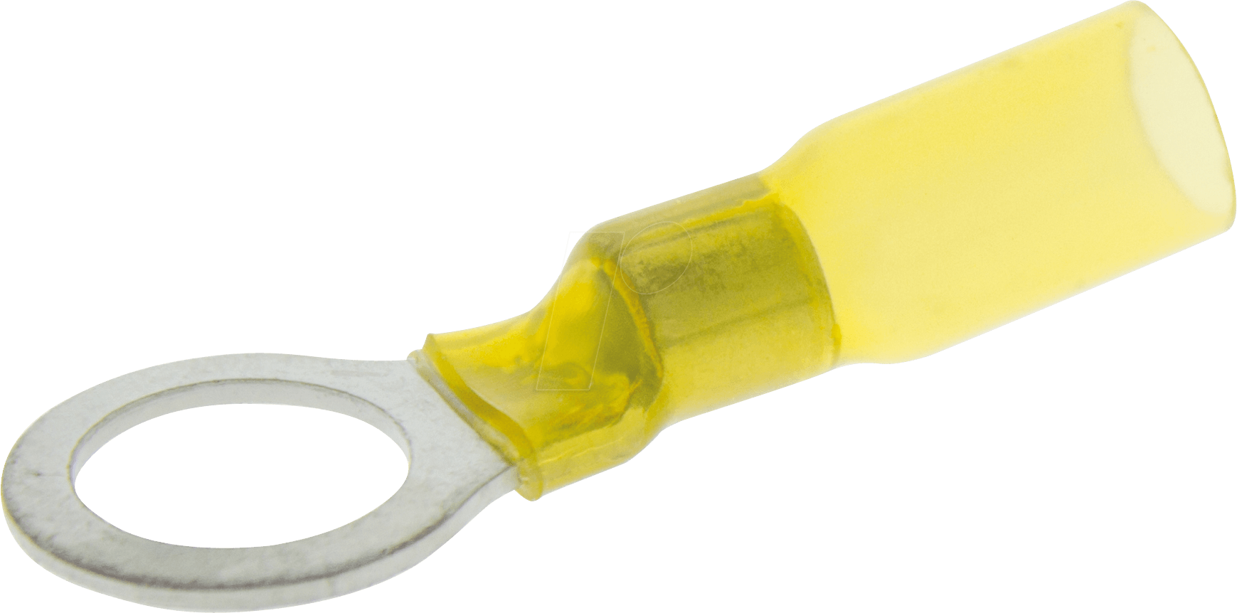 WE K403100HS - Ringkabelschuh mit Schrumpfschlauch - 4 … 6 mm², M10, gelb