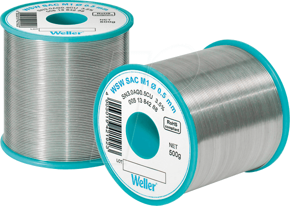 Thumbnail - WSW T0051387799 - Lötzinn bleifrei, WSW SC L0, Ø 1,2 mm, 500 g